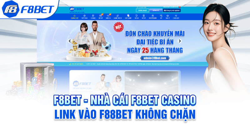 Giao diện chính F8bet trên pc và mobile
